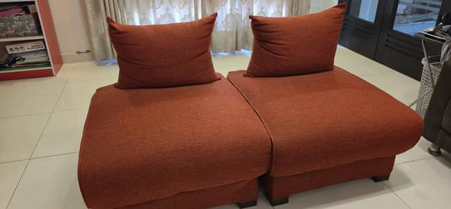 Red Sofa set