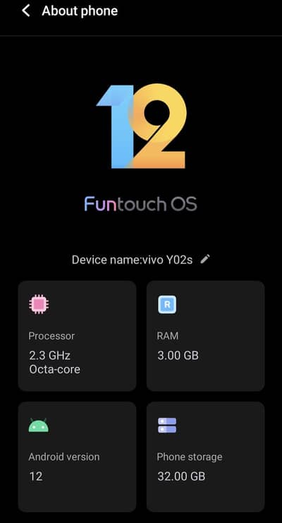 Vivo Y02s 3/32GB | Box + Charger | Excellent Phone |