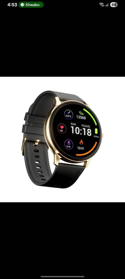 Zero Lifestyle Luna Smart Watch – Black & Golden
