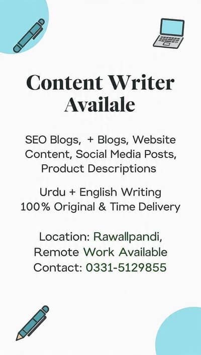 content writer/blog writer/social media content needed
