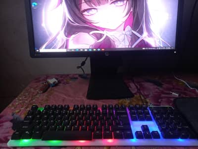 Monitor HP 24 inch 4k with original hydrollic stand