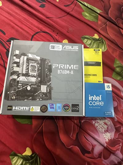 intel i5 14600k Corsair DDR5 Rams with B760M-A ddr5 Combo deal