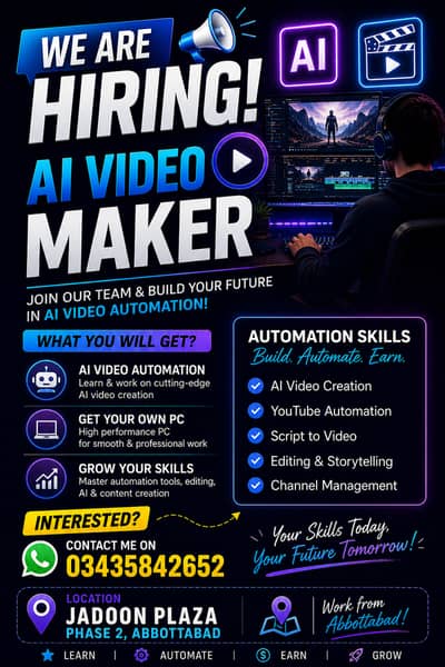 We r looking for ai Creator