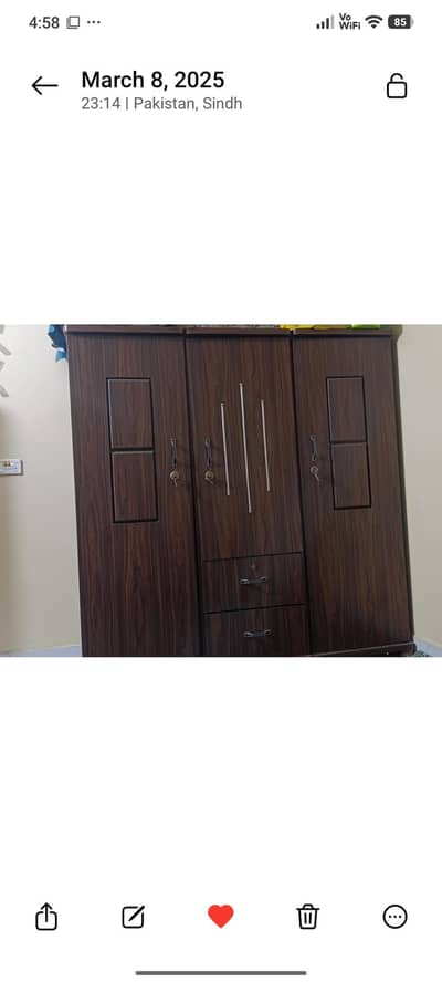 3 almari (wardrobe 3 doors)