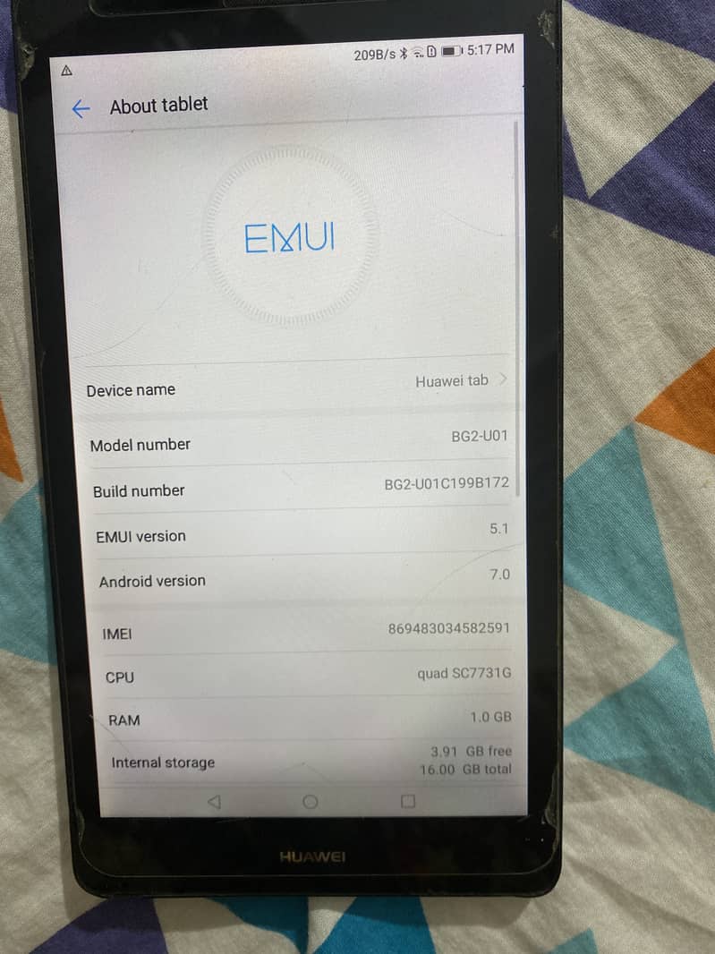 Huawei tablet BG2-U01 3
