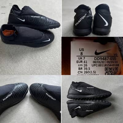 Original Black NIKE PHANTOM GX (used) extremely rare size uk 7 euro 41