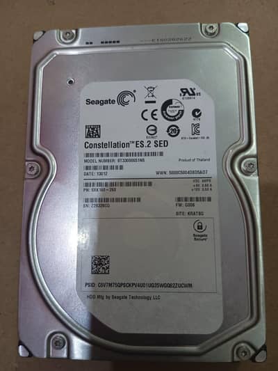 Seagate 3TB Enterprise Hard Disk – Constellation ES. 2 SED