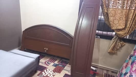 Full bed with dressing tabke & sofa cum bed