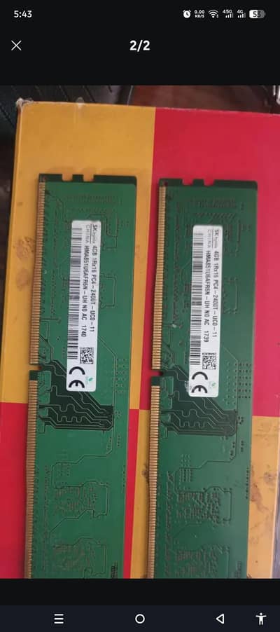 8Gb DDR4 Ram For Pc