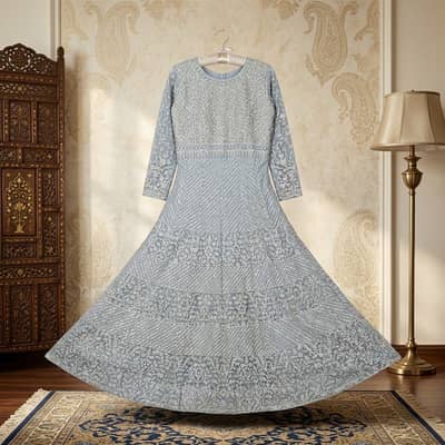 Brand New Heavy Embroidered Bridal / Formal Maxi Dress (Unworn)