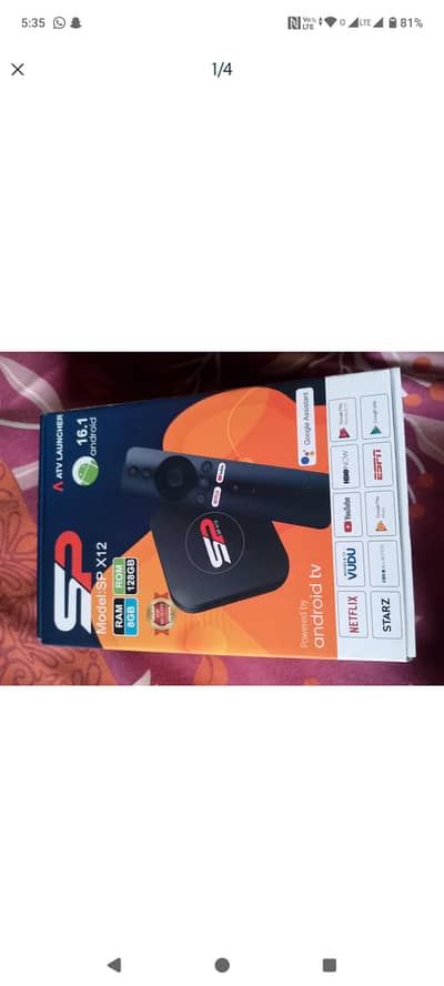 SP X12 ANDROID BOX 16.1 SALE ON URGENT BASIS