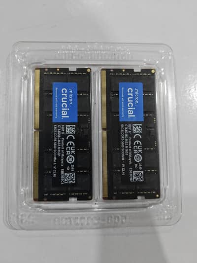 Crucial 64GB DDR5 5600MHz Laptop RAM SODIMM – Brand New