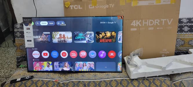 Tcl 43 inch 4k google tv red shade hai jo sirf black par show hota