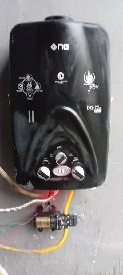 nasgas dg 77bk gold instant gas geyser with pressure pump