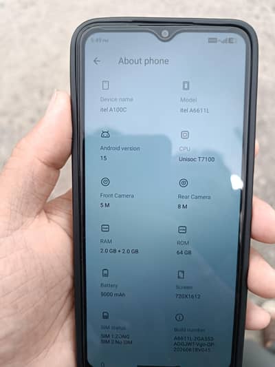 Itel A100c with box   2GB 64GB