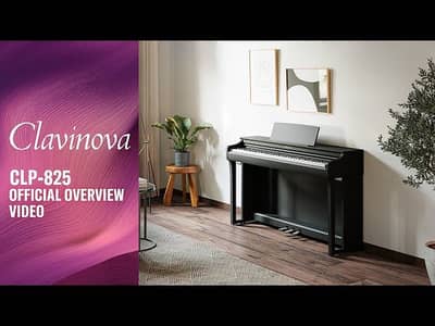 Yamaha Clavinova CLP-825 Console Digital Piano with Bench 1 year w