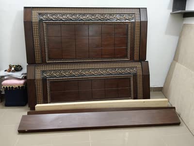 King Size Bedroom Furniture Set + Diamond Foam Mattress for Sale