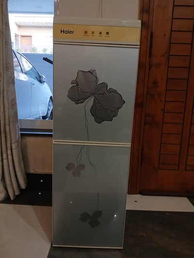 Haier water dispenser 2 door with fridge