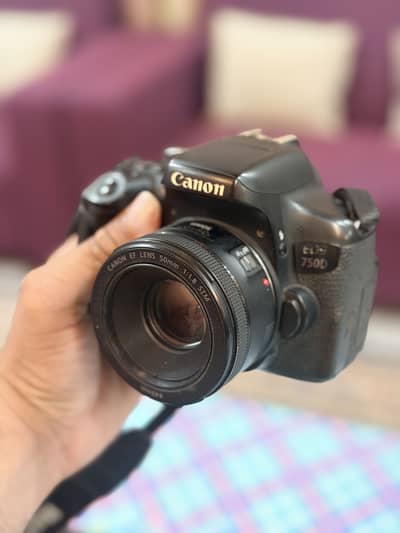 Canon EOS 750D with 50mm STM
