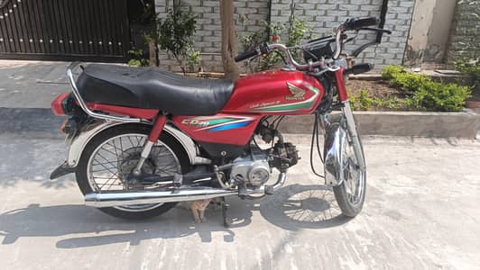 Honda CD 70 2016 Model – Single Hand Used – 43,000 KM Driven