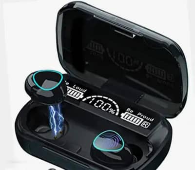 M10 TWS Wireless Earbuds - LED Display Power Bank Case