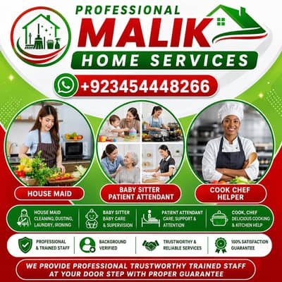 PROFESSIONAL MAID BABY SITTER PATIENT ATTENDENT COOK HELPER CHEF NURSE