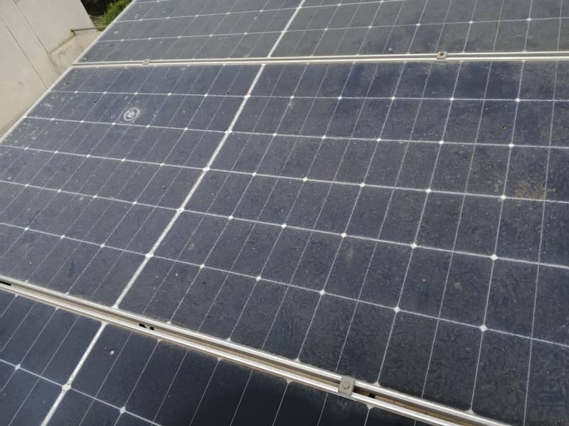 Solar panel damaged 1