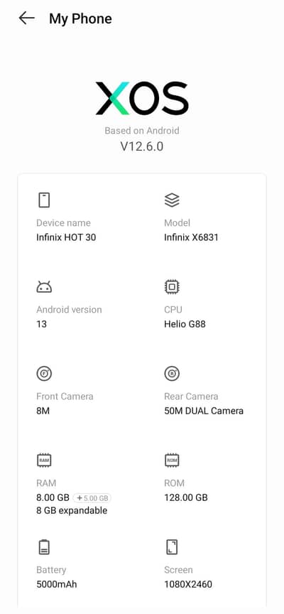 Infinix Hot 30