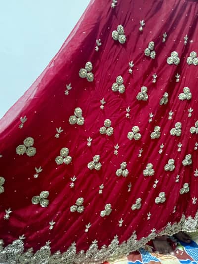 bridel lehenga with jewlry for sale 1 time use A1 condition