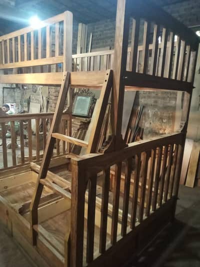 bunk bed with storage drawers
