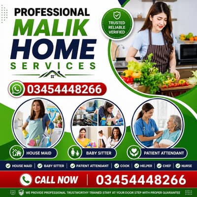 PROFESSIONAL MAID BABY SITTER PATIENT ATTENDENT COOK HELPER CHEF