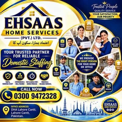 Trusted Domestic Staff Available Across Pakistan