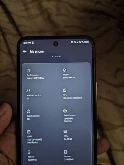 Infinix Note 12 play