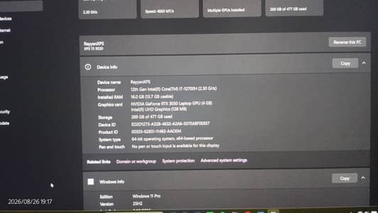 Dell XPS 15 9520 Gaming plus Creator Laptop 12gen