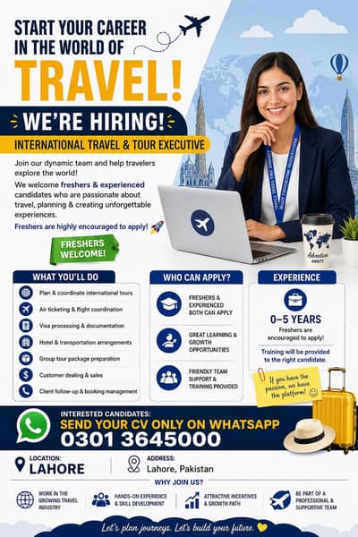 Travel and Tours executive job