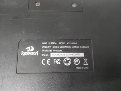 redrangon kumara k522 rgb mechanical