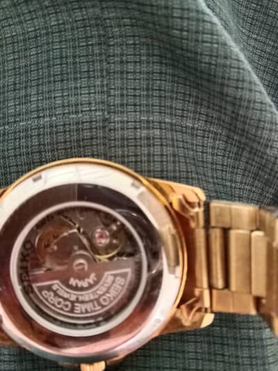 Seiko 5 Automatic Original Japan 21 Jewels Gold Tone Watch