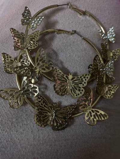 Gold Hoop New Earings