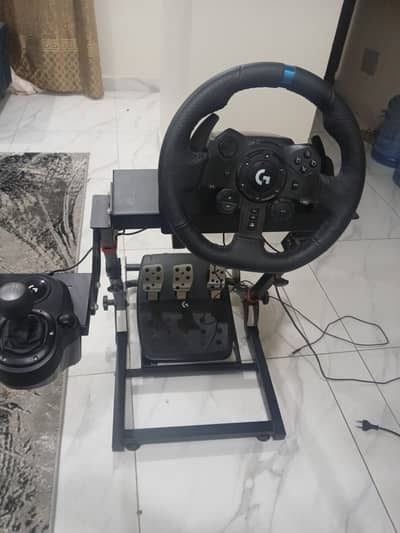 Logitech g923 with shifter and stand