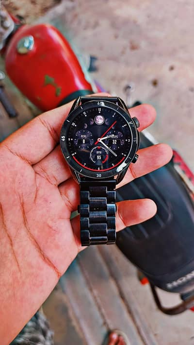 zero lifestyle Crown smartwatch - premimum metal chain variant