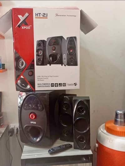 XPOD HT-2.1 Bluetooth Multimedia Speaker! only 2 Month used new 10 /10