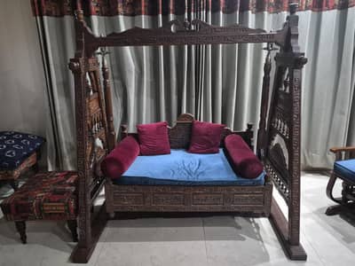 wooden swing