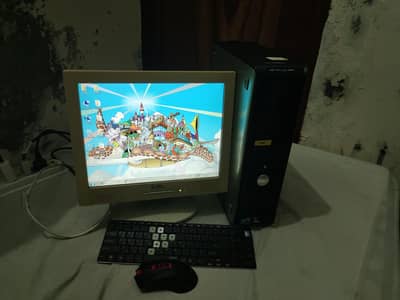 Dell Computer desktop with LED 15" Ok set keyboard wireless & mouse