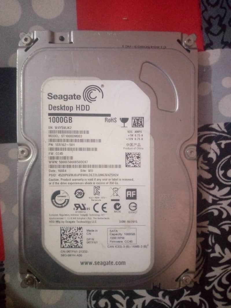 1TB hard disk 0