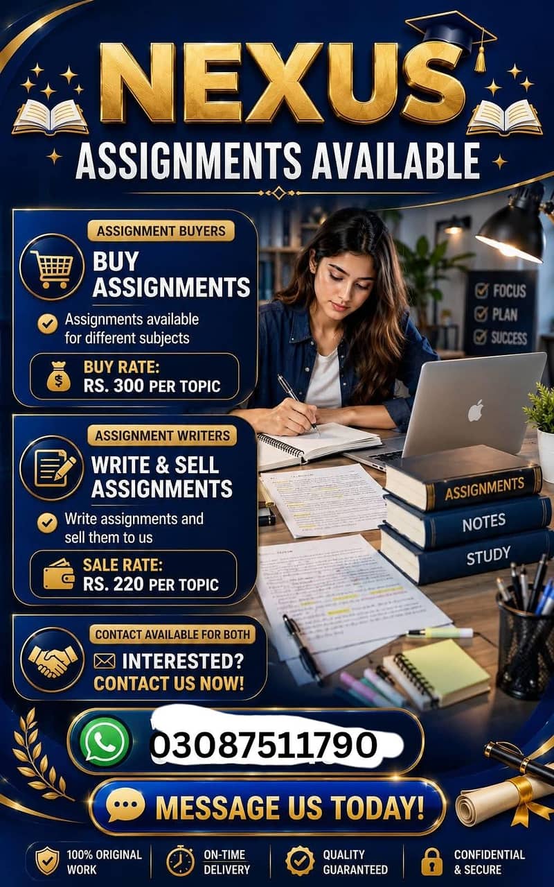 NEXUS ASSIGNMENT AVAILABLE 0