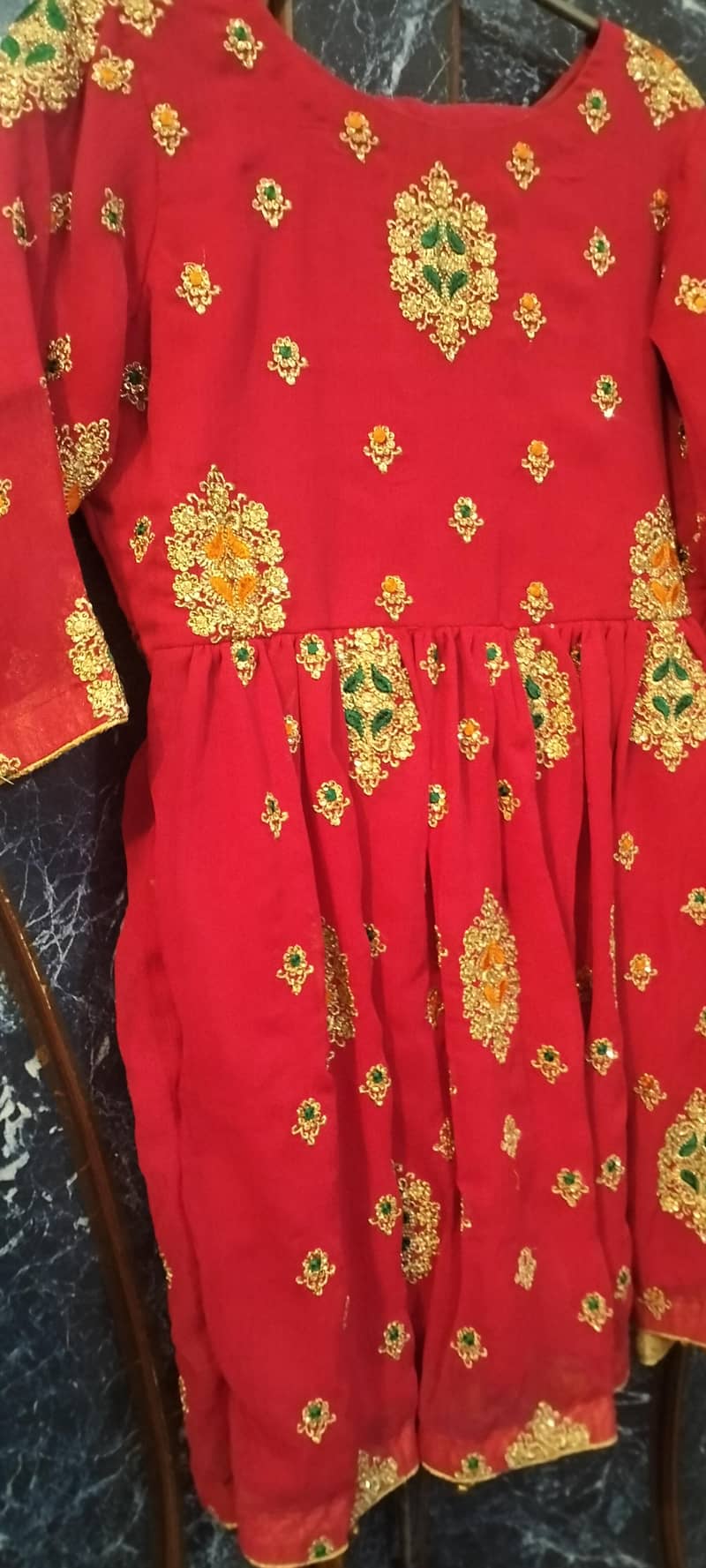 3pcs Gharara Set/Unique Combination. 1