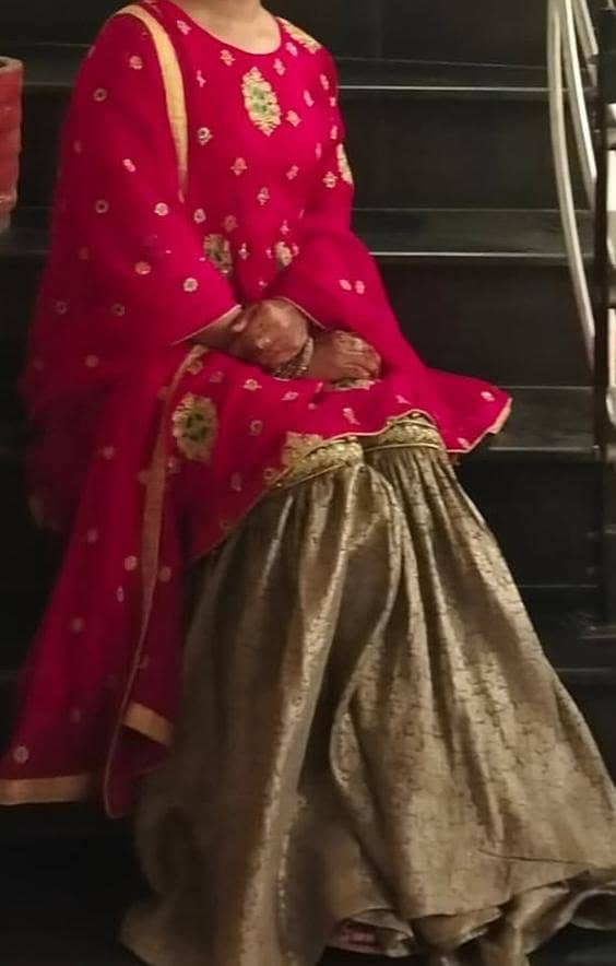 3pcs Gharara Set/Unique Combination. 4