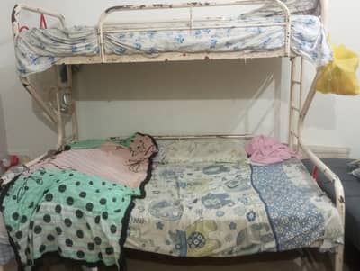 iron bunk bed