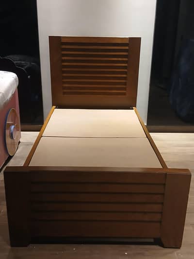 Wooden Single Bed (Without Mattress)