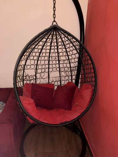 Metal swing chair